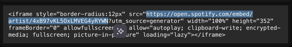 Spotify Link Example